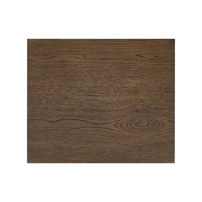Poly & Bark Leeds Oak Nightstand With Ribbed Design Drawer