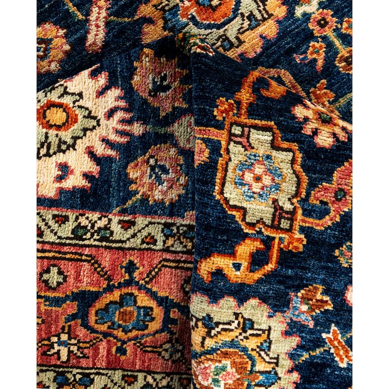 Serapi One-of-a-Kind Hand-Knotted Area Rug - Blue - 4' 3" x 5' 10"