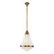 Option Vintage Brass / Matte Opal Glass