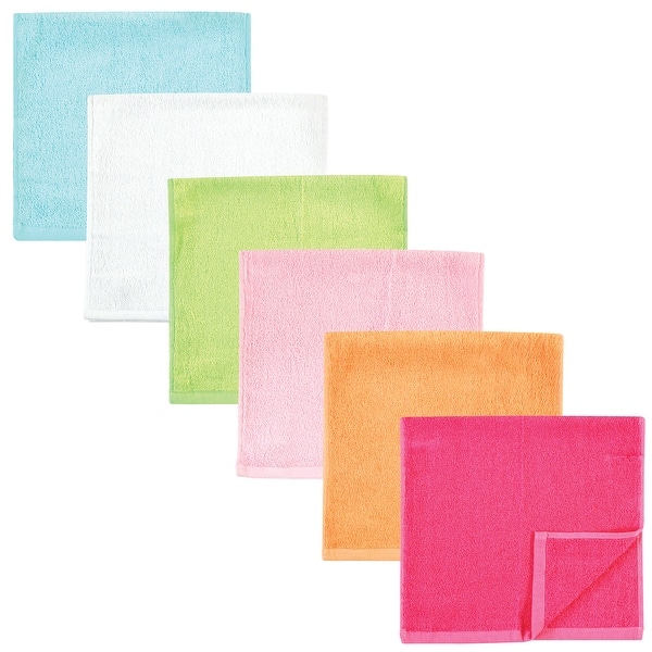 slide 1 of 1, Hudson Baby Infant Rayon from Bamboo Burpcloth 6pk, Tropical, One Size - Tropical - One Size One Size - Tropical