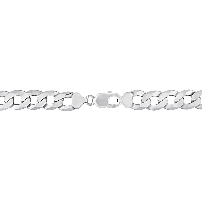 Miadora Sterling Silver Curb Link Necklace