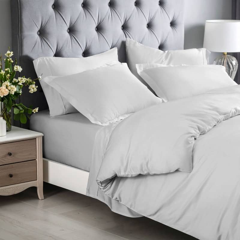 Superior 300 Thread Count Rayon From Bamboo Solid Duvet Cover Set
