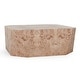 preview thumbnail 8 of 9, Classic Home Avena 42" Burl Wood Square Coffee Table