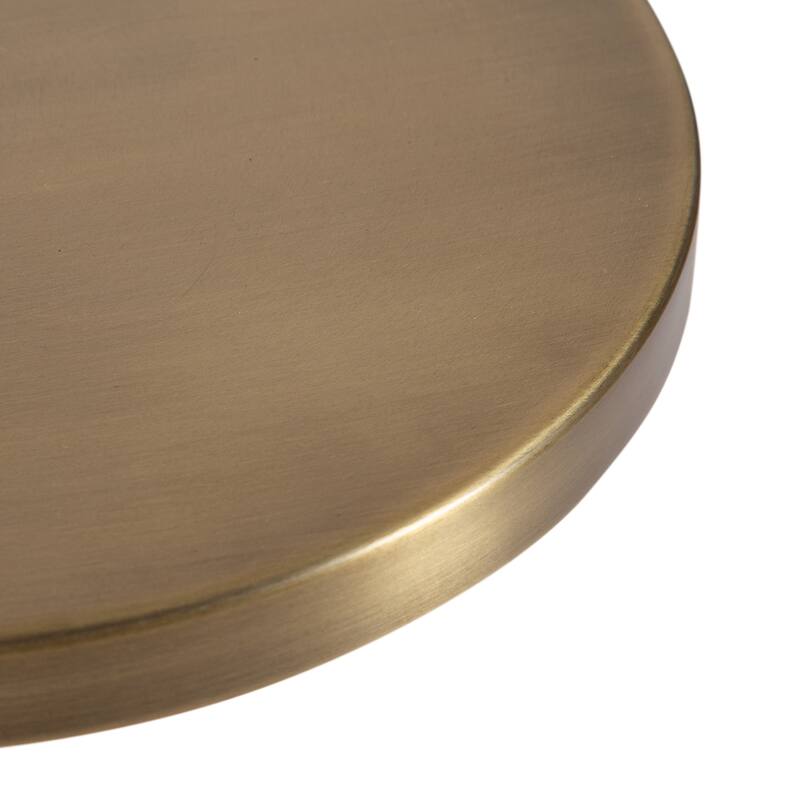 Kate and Laurel Tira Round Metal Side Table - 14x14x24