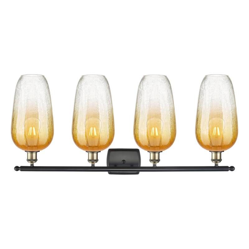 Innovations Lighting Endless Possibilities Ballston - Brookhaven Flute - 4 Light 37" Bath Vanity Light