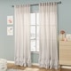 preview thumbnail 28 of 34, Linen Texture Double Ruffle Semi-sheer Curtain Pair(2 panels)