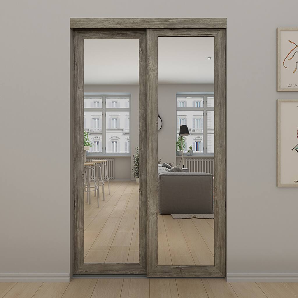 Colonial Elegance Fusion XL Mirror Sliding Closet Door 48x80.5"