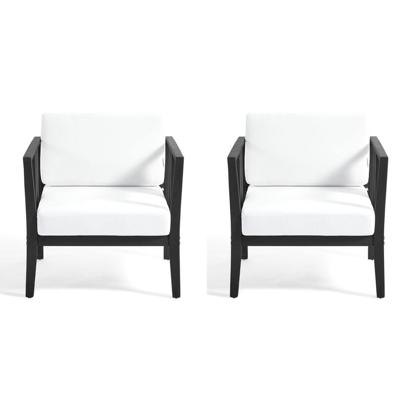 Outdoor Teak Solid Wood Patio Furniture Set Loveseat Armchair Table Collection