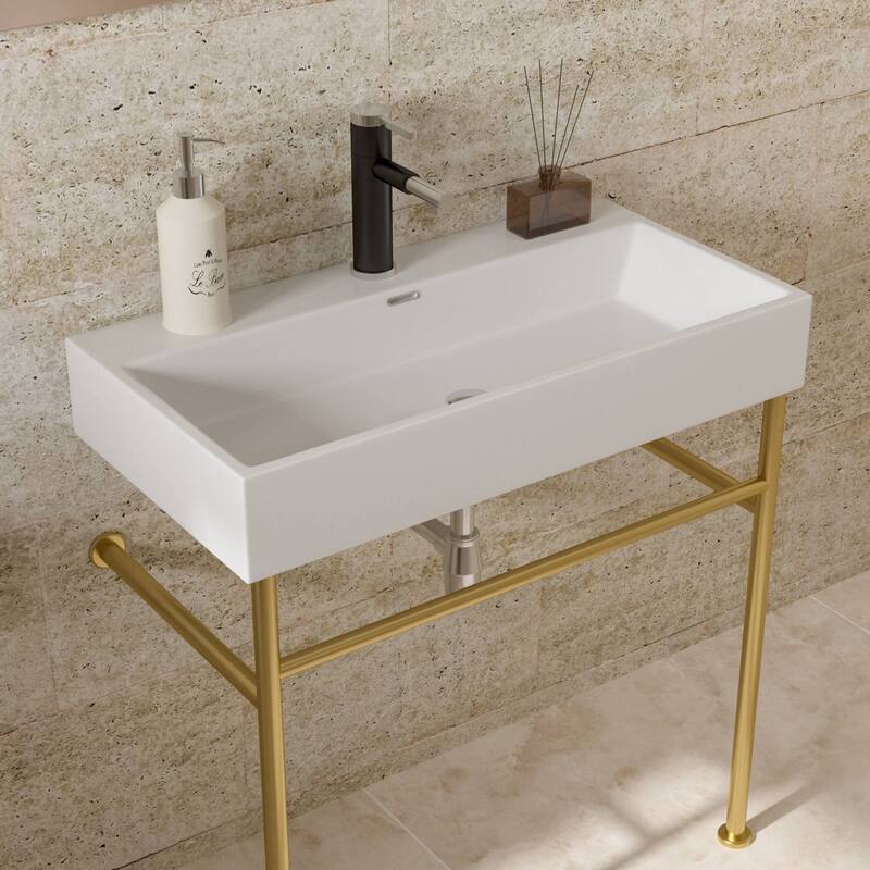 Freestanding Bathroom Vanity with Ceramic Sink
