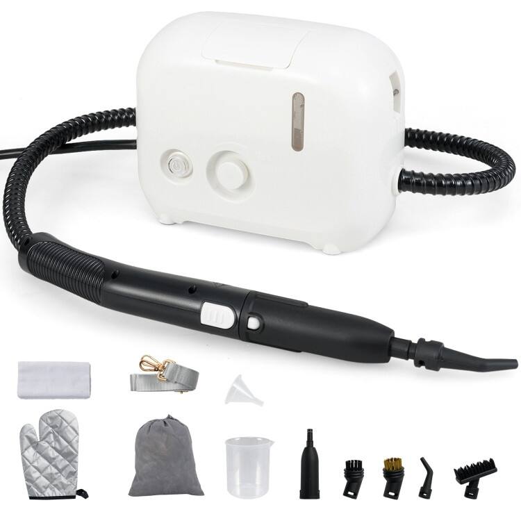 1500W Handheld Steam Cleaner with 34oz Tank, 3-Bar Pressure, Adjustable Steam & 8.1ft Cord - 9.5” x 5” x 7”