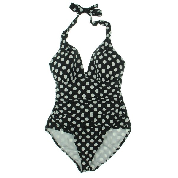 ralph lauren polka dot swimsuit