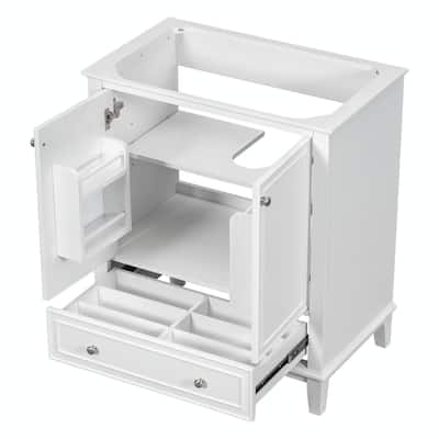 30" Bathroom Vanity Base Cabinet with Doors and Drawer