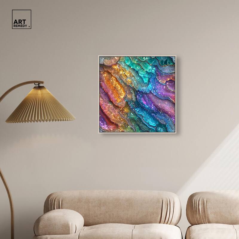 Glittering Spectrum I Canvas by Art Remedy