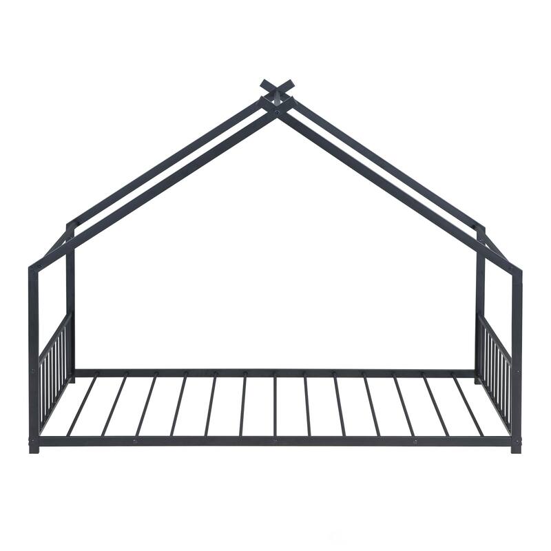 Twin Size Metal House Bed