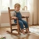 preview thumbnail 39 of 38, 16 In. Kids Classic Solid Poplar Wood Rocking Chair, Egg-Shaped Seat For Ages 2–5 - 9' x 12'