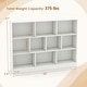 preview thumbnail 4 of 5, Modern 10 Cube Bookcase 4-Tier Freestanding Bookshelf Display Cabinet
