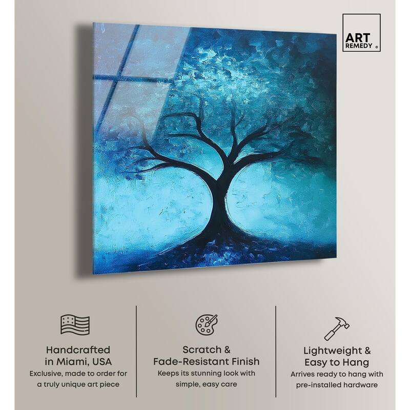 Tree of Opposites III Acrylic by Art Remedy, Ready to Hang