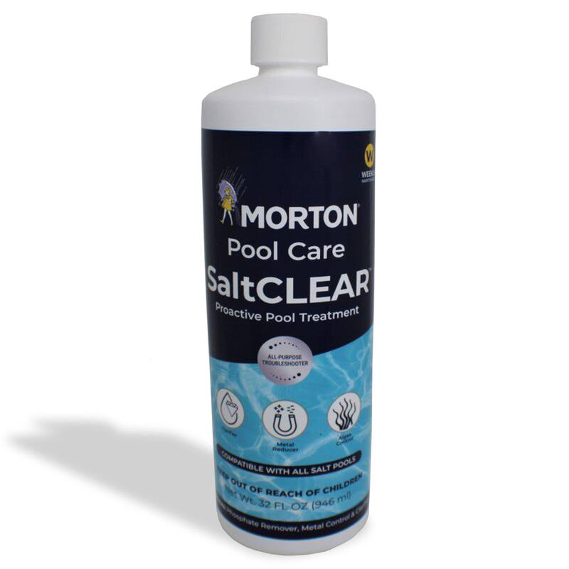 Morton Pool Care SaltCLEAR Salt Water Swimming Pool Proactive Treatment, 32 Oz - 2