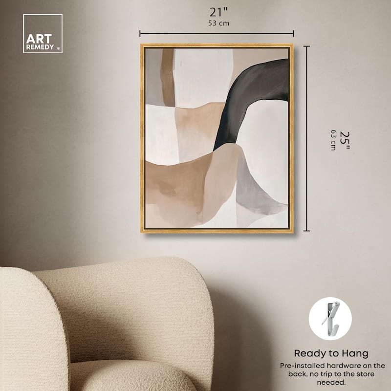 Curvilinear Composition I Canvas by Art Remedy