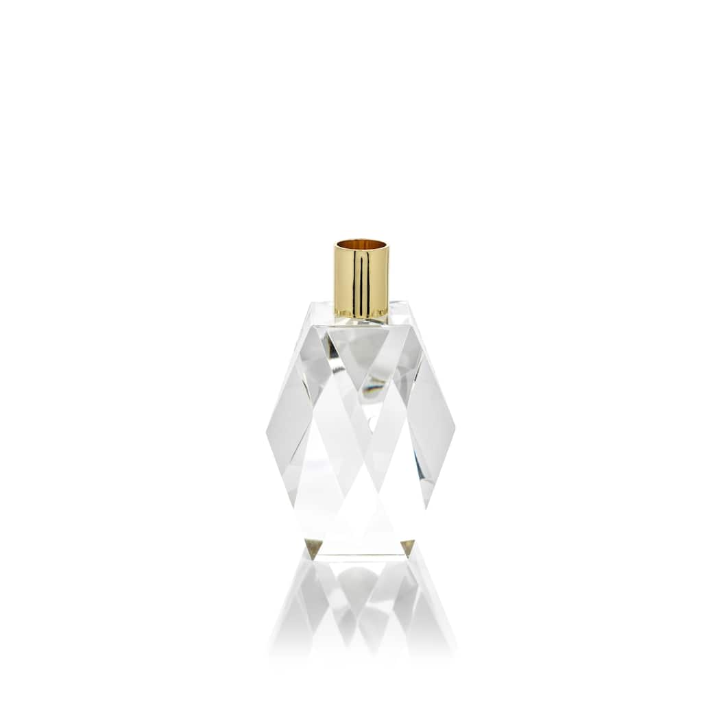 Florella Diamond Crystal Candle Holder