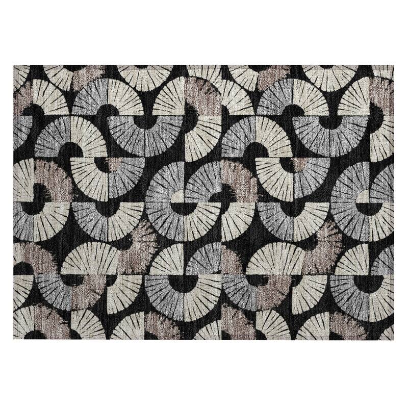 Machine Washable Indoor/ Outdoor Modern Jay Chantille Rug