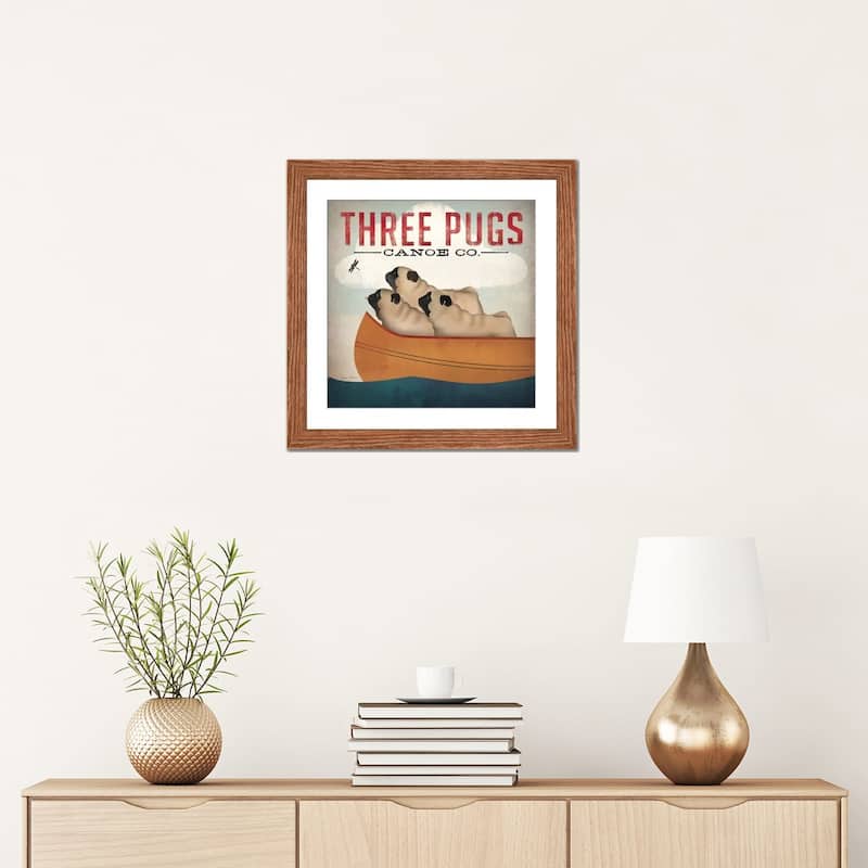 iCanvas "Three Pugs Canoe Co." by Ryan Fowler