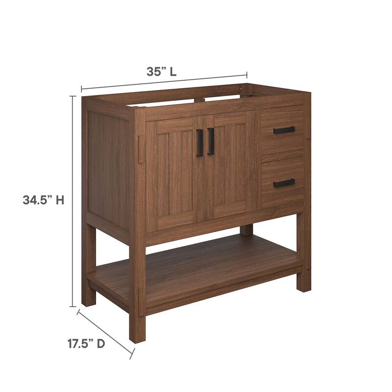 Ashlyn 36" Wood Bathroom Vanity Cabinet (Sink Basin Not Included) - 36