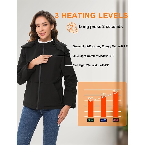 Women's electric heated coat top