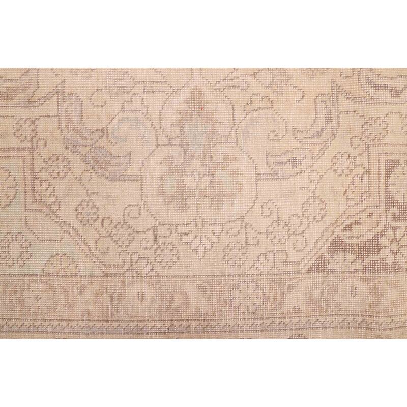 ECARPETGALLERY Hand-knotted Antalya Vintage Beige Wool Rug - 9'10 x 12'7