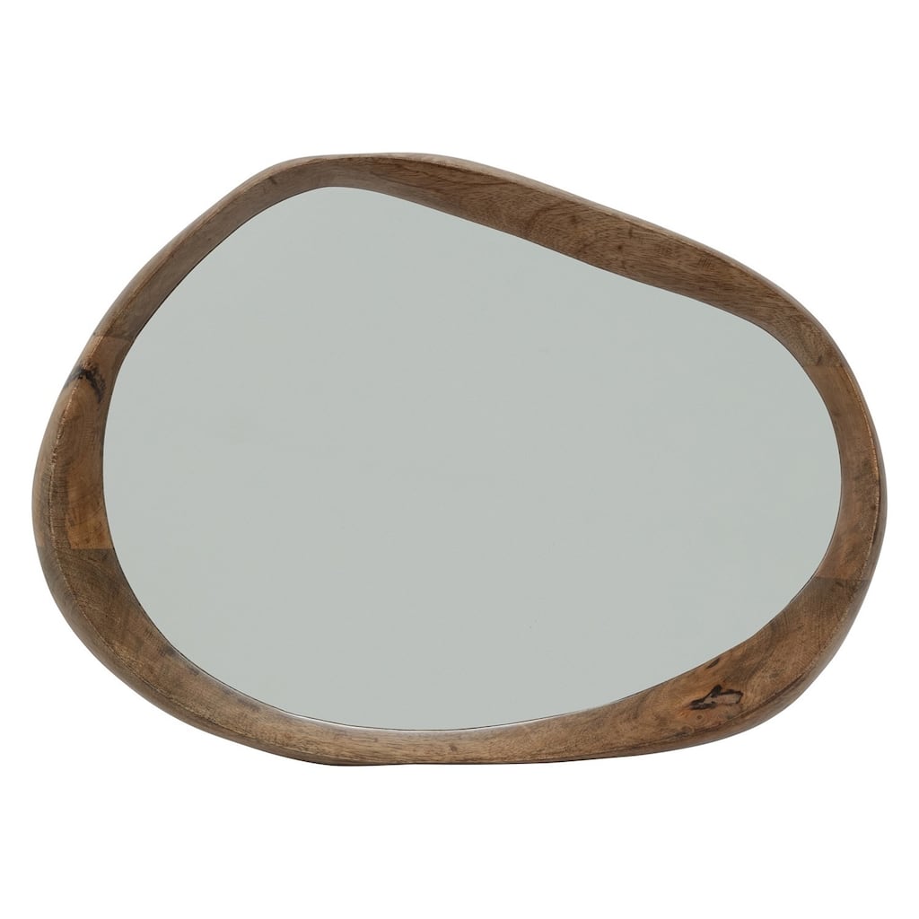 Golden Oak Finishes Mango Wood Framed Shizu Wall Mirror - 16"