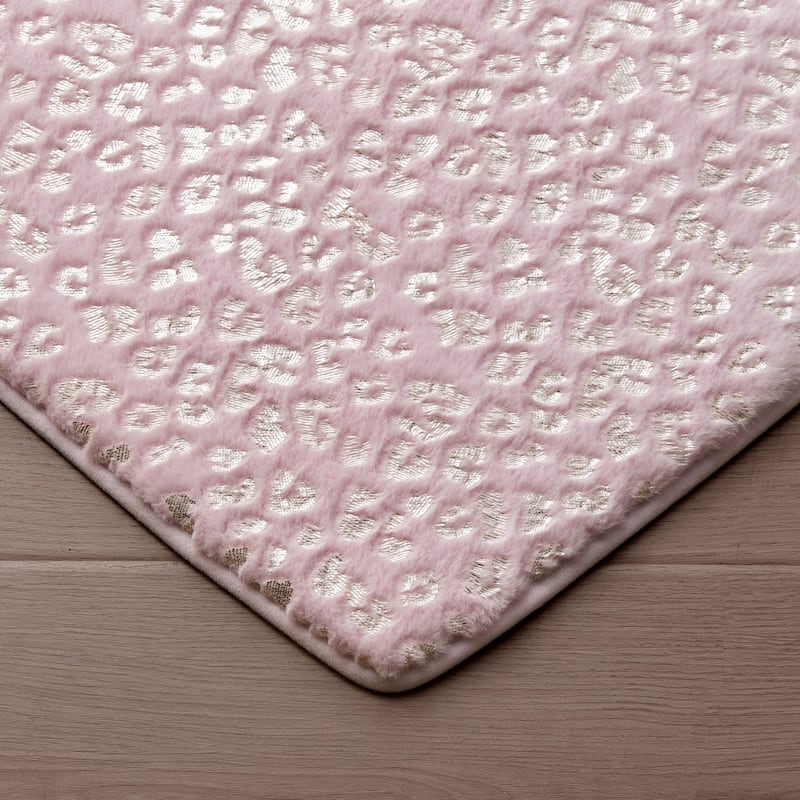 Juicy Couture Metallic Leopard Plush Rugs