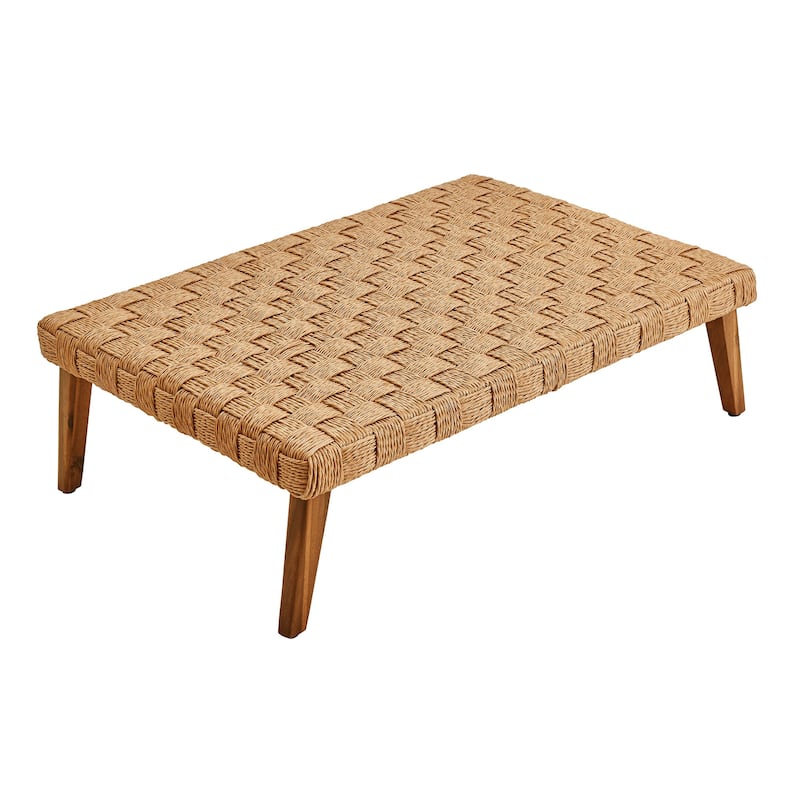 Thames Outdoor Patio Wicker Outdoor Patio Rattan Coffee Table
