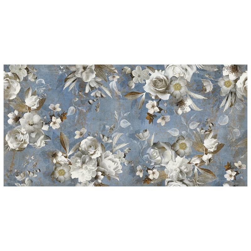 Merola Tile Parete Setoso Blue 23-1/2" x 47" Porcelain Floor and Wall Tile