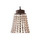 preview thumbnail 6 of 23, Oaks Aura Farmhouse Candle Style 4-Light Wood Ceiling Light Bohemia Beaded Wood Chandelier