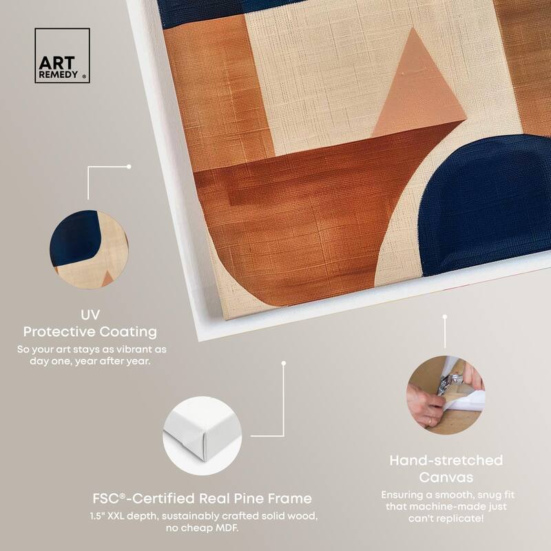 Blue Cream Set Canvas Set of 2 by Art Remedy, Gallery Wrapped