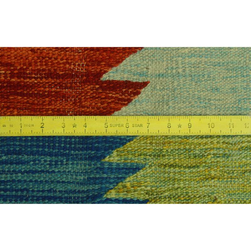 Hand-Woven Winchester Kilim Hafez Ivory/Rust Rug - 8'7" x 11'8"