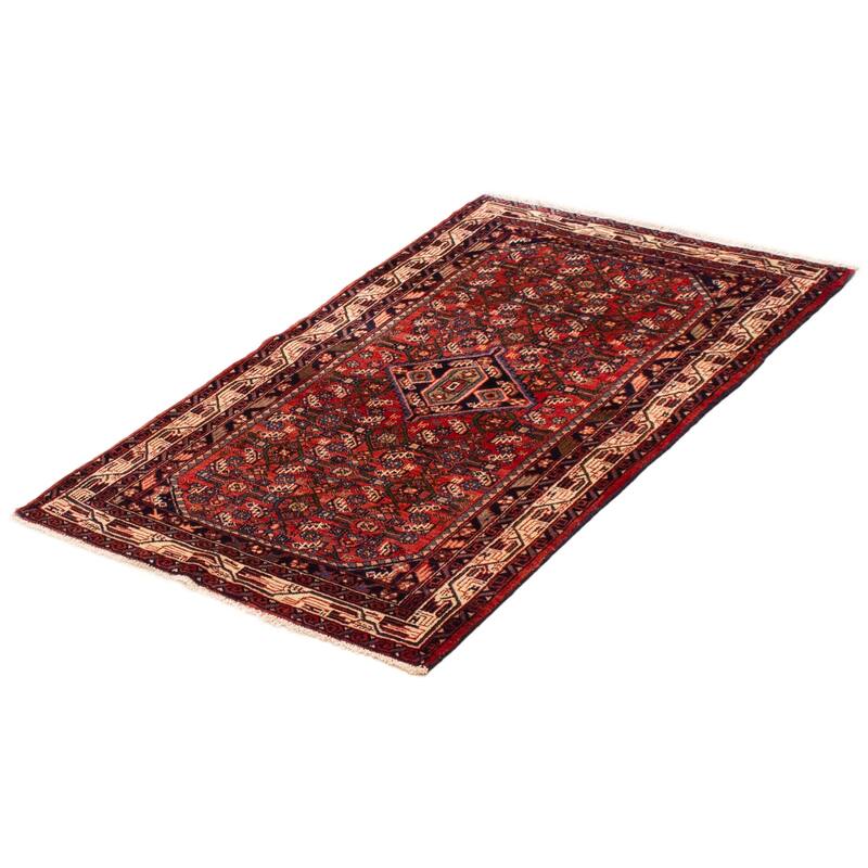 ECARPETGALLERY Hand-knotted Andelz Red Wool Rug - 3'5 x 5'4