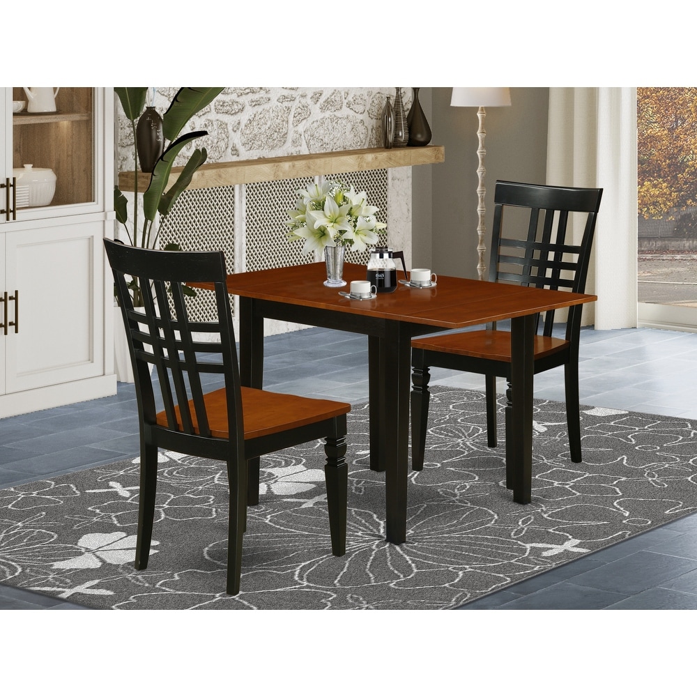 Black 2 seater hotsell table and chairs