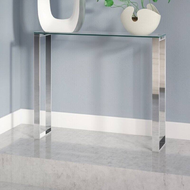 Mehpare Gen Glass Console Table - 36Lx8Dx30H