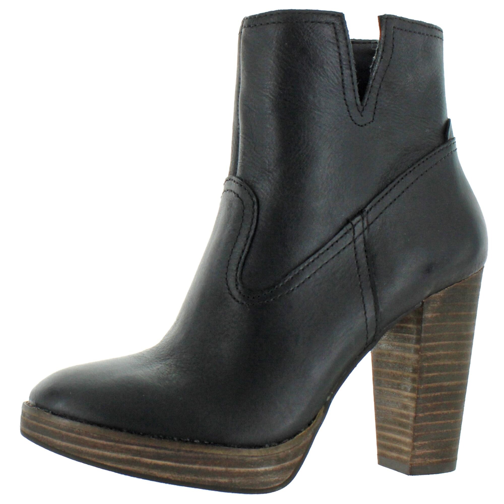 womens leather platform boots