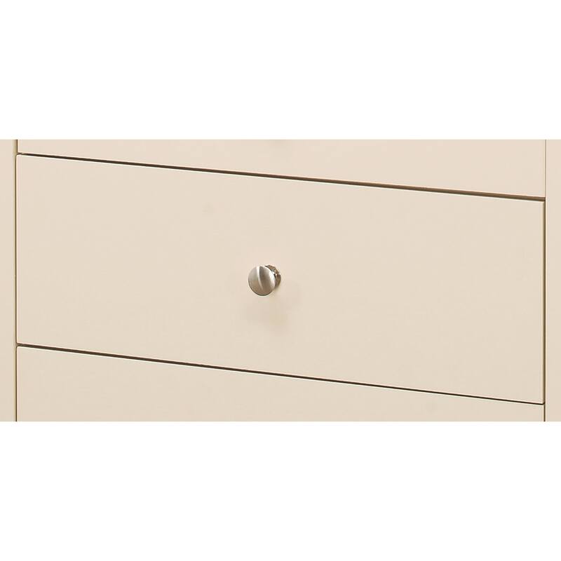 3-Drawer Wooden Nightstand - 26" - Beige