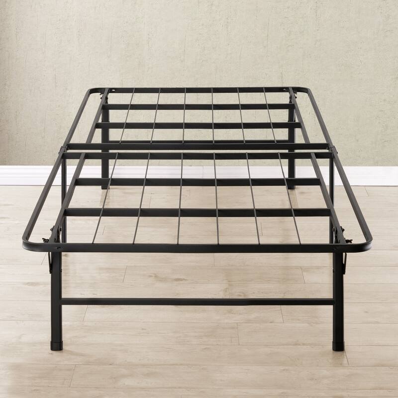 14 Inch Bifold Metal Platform Bed Frame Heavy Duty By Crown Comfort