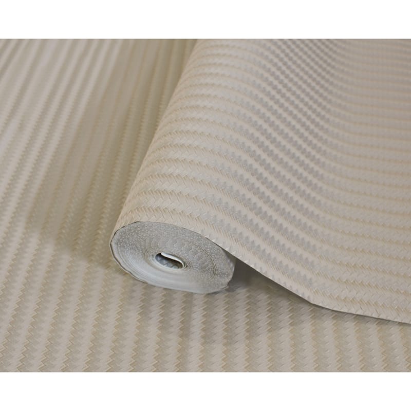 Chevron Basket Weave Timeless Quilted Feel Jute Design Wallpaper