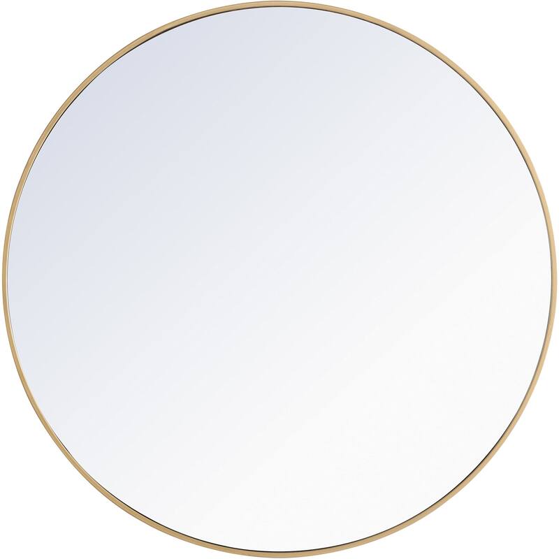Elegant Lighting Eternity 42" Diameter Circular Beveled Metal Framed - Brass