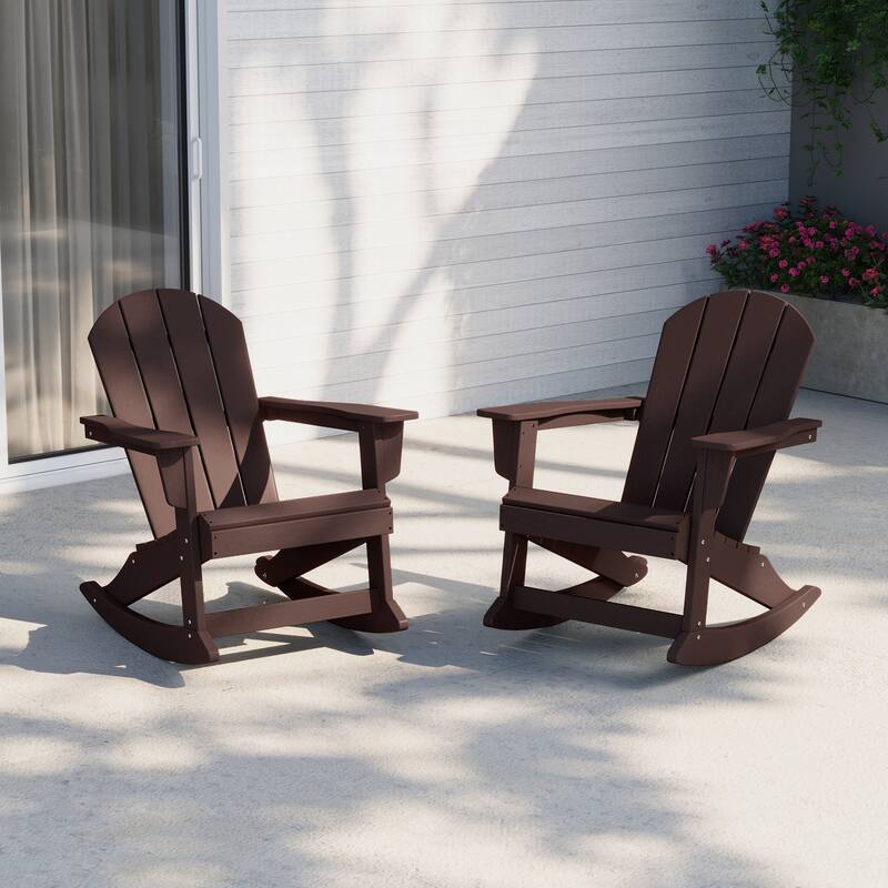 Laguna Hdpe All Weather Outdoor Patio Rocking Chair (Set of 2)