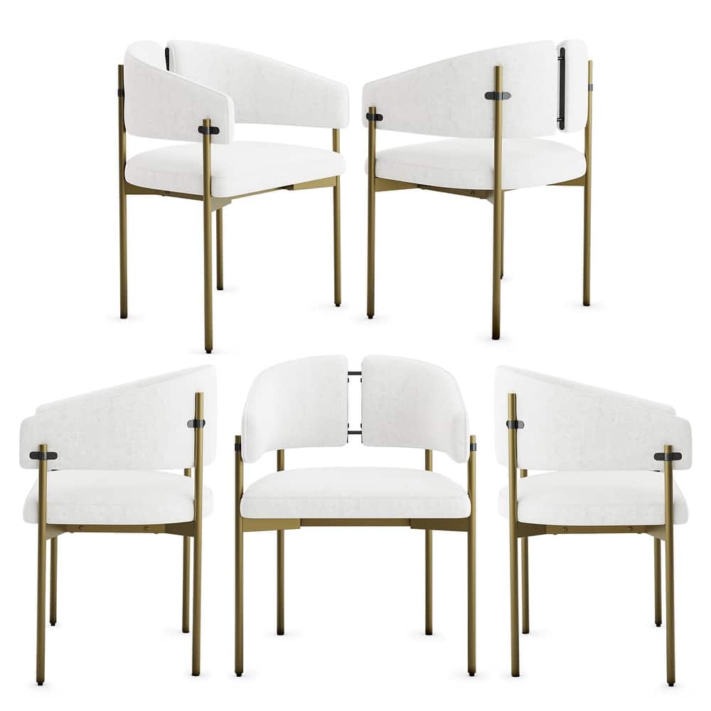 Classic and Luxurious Barrel Dining Chairs with Arms