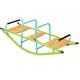 preview thumbnail 4 of 5, High quality kids seesaw plastic seat playground equipment cute baby plastic rocker outdoor children blue and green steel tube