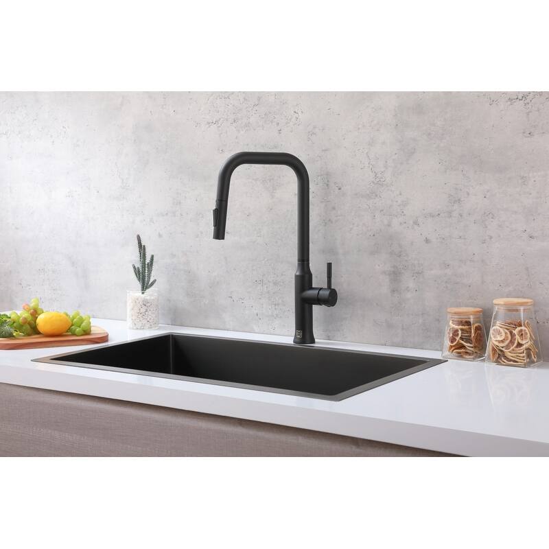 Elegant Lighting FAK-311 Noor 1.8 GPM Single Hole Pull Down Kitchen