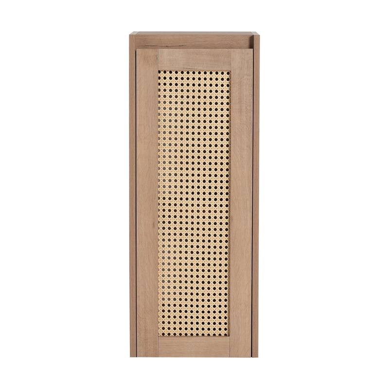 Modern Floating Bathroom Cabinet with Hidden Handle, Wall Mounted Side Cabinet Storage Cabinet