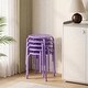 preview thumbnail 35 of 43, Stacking Stools Portable with Metal Frame Stack Nesting Stools ColorfulStackable Bar Stools Chairs (Set of 6 or 8)